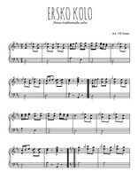 Téléchargez l'arrangement pour piano de la partition de serbie-ersko-kolo en PDF